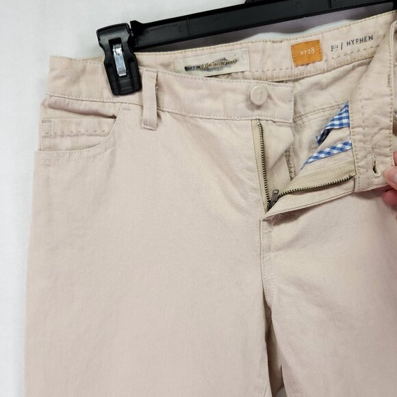 Anthropologie Pilcro & The Letterpress Linen Pants Size 28 Fit Hyphen Beige - Picture 8 of 13